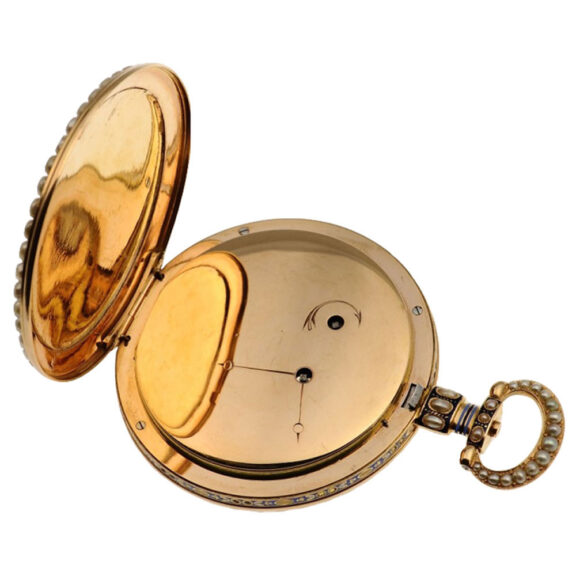 A Swiss important gold watch "A heart plays false"Circa 1820 A Swiss important gold watch "A heart plays false"Circa 1820