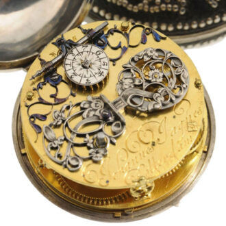 A Dutch verge pocket watch of museum quality Circa 1670