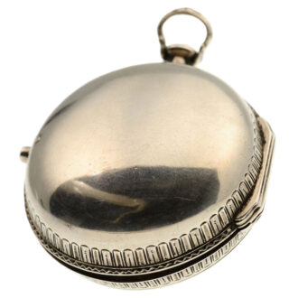 A fine Swiss silver verge pocket watch Circa 1720