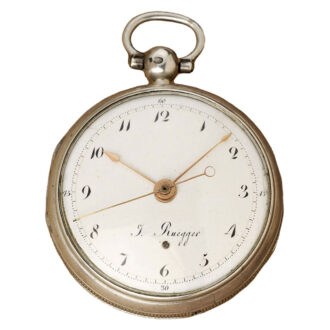 Swiss rare pocket watch with early automatic winding Circa 1815