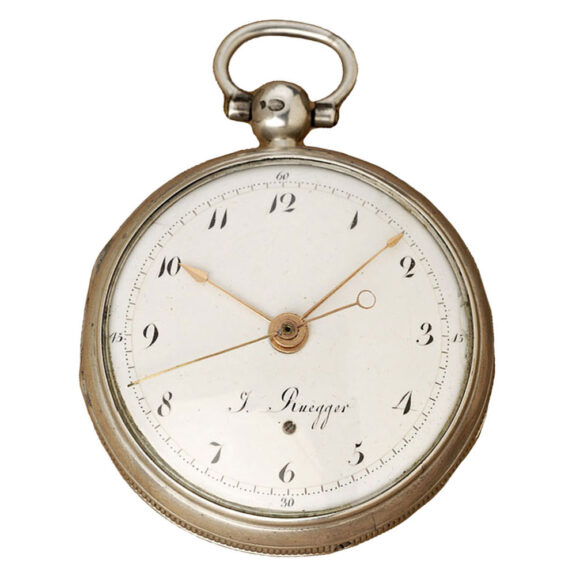 Swiss rare pocket watch with early automatic winding Circa 1815