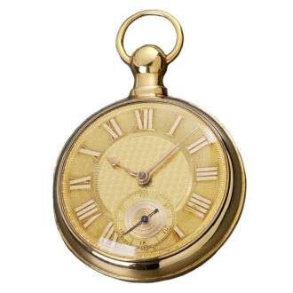 An English gold watch with rack-lever escapement Circa 1818
