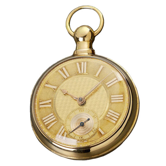 An English gold watch with rack-lever escapement Circa 1818