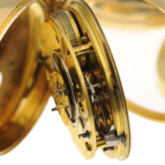 An English gold watch with rack-lever escapement Circa 1818