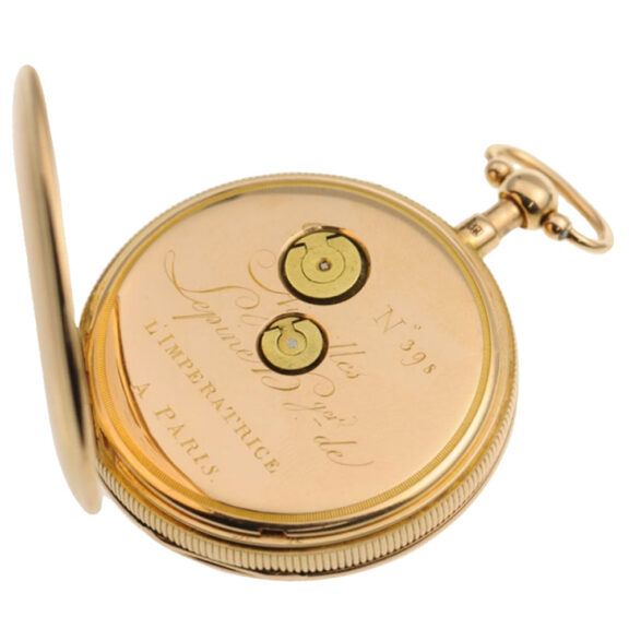 A French 18K rose gold quarter repeating watch Circa 1800 A French 18K rose gold quarter repeating watch Circa 1800