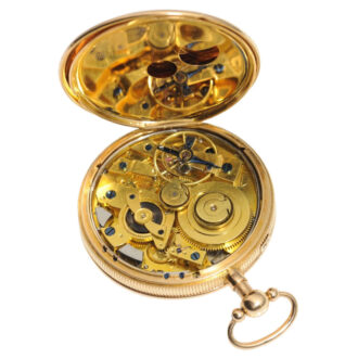 A French 18K rose gold quarter repeating watch Circa 1800 A French 18K rose gold quarter repeating watch Circa 1800
