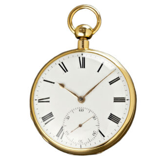 A18K gold English quarter repeating pocket watch Circa 1830