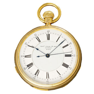 An English fine gold minute repeating pocket watch Circa 1860 An English fine gold minute repeating pocket watch Circa 1860