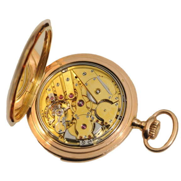 A Swiss pink gold minute repeating pocket watch Circa 1900 A Swiss pink gold minute repeating pocket watch Circa 1900