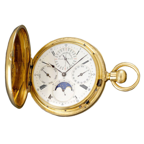 A Swiss heavy hunting case astronomical watch Circa 1870