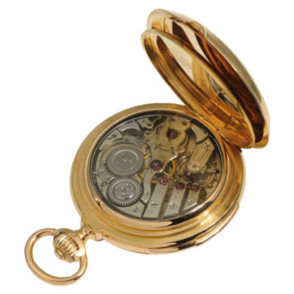 A Swiss astronomical hunting case pocket watch Circa 1890