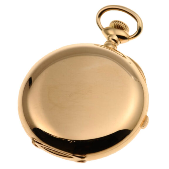 A Swiss hunting case pocket watch with chronograph Circa 1885 A Swiss hunting case pocket watch with chronograph Circa 1885