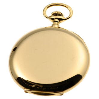 A 18K gold Swiss rewindable lever pocket watch Circa 1913