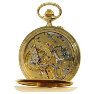 A very fine Swiss "doctor's watch" with chronograph Circa 1925