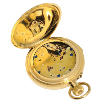 English minute repeating hunting case pocket watch Circa 1910