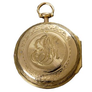 A French quarter repeating verge pocket watch Circa 1715