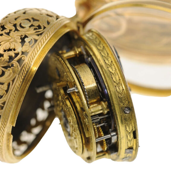 A French quarter repeating verge pocket watch Circa 1715 A French quarter repeating verge pocket watch Circa 1715