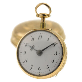 A French quarter repeating verge pocket watch Circa 1715