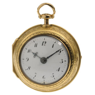 A French quarter repeating verge pocket watch Circa 1715