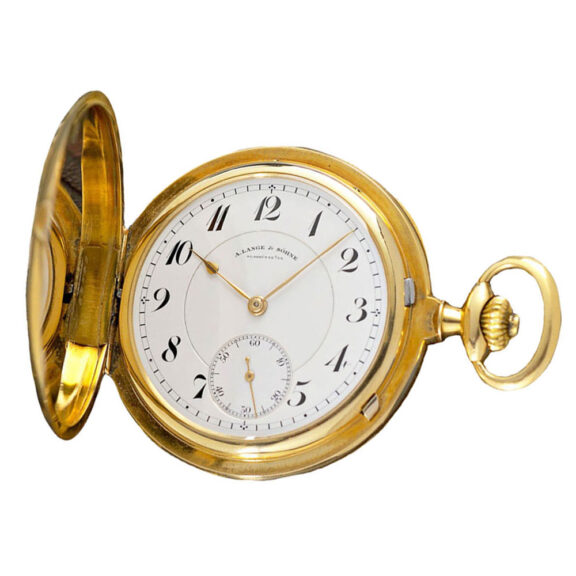 German 18k gold hunting cased quality 1A lever Circa 1924 German 18k gold hunting cased quality 1A lever Circa 1924