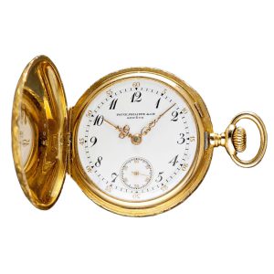 A Swiss miniature hunting case pocket watch Circa 1910