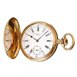 A Swiss keyless wind hunting case pocket watch Circa 1898
