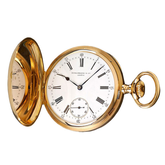 A Swiss keyless wind hunting case pocket watch Circa 1898