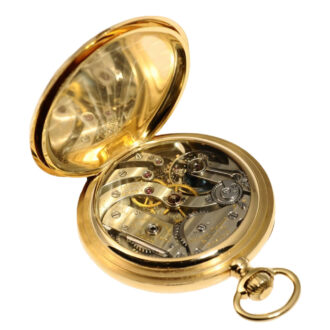 Fine Swiss gold anker chronometer pocket watch Circa 1892