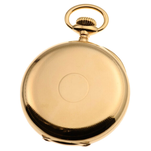 A gold Swiss keyless wind open face pocket watch Circa 1904 A gold Swiss keyless wind open face pocket watch Circa 1904