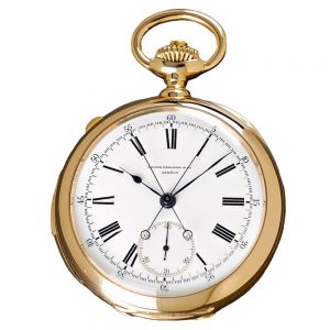 A gold Swiss split minute repeating pocket watch Circa 1893