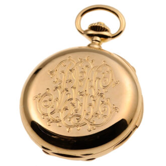 A gold Swiss split minute repeating pocket watch Circa 1893