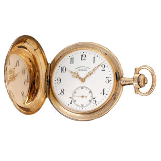 German 14k gold hunting cased pocket watch Circa 1900