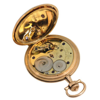 German 14k gold hunting cased pocket watch Circa 1900