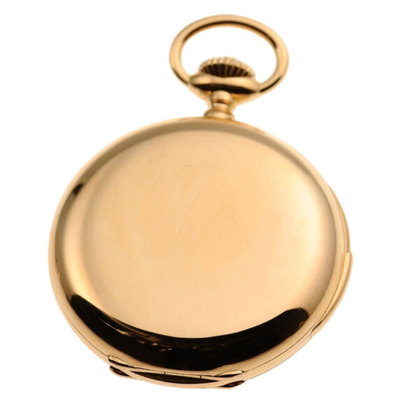A Swiss minute repeating hunting case pocket watch Circa 1892 A Swiss minute repeating hunting case pocket watch Circa 1892
