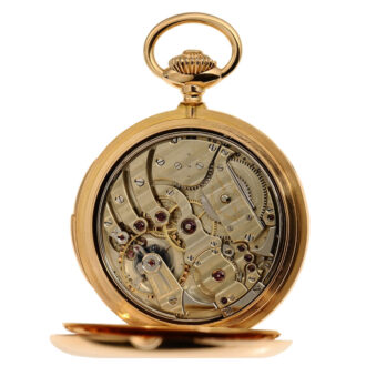 A Swiss minute repeating hunting case pocket watch Circa 1892