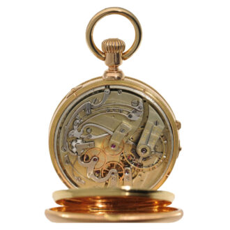 A Swiss gold watch with split seconds chronograph Circa 1878