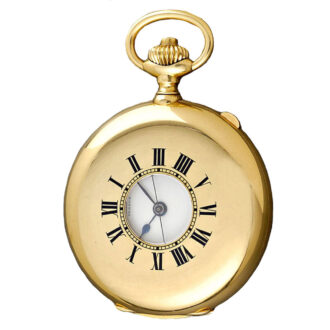 A Swiss half hunter jumping seconds pocket watch Circa 1904 A Swiss half hunter jumping seconds pocket watch Circa 1904