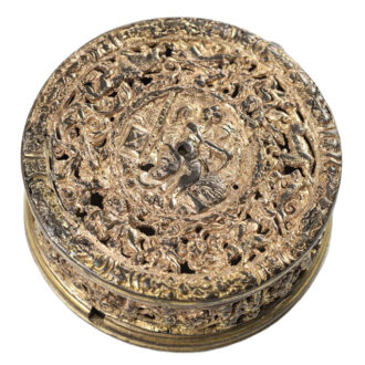 German pair of drum shaped Renaissance watch cases Circa 1580