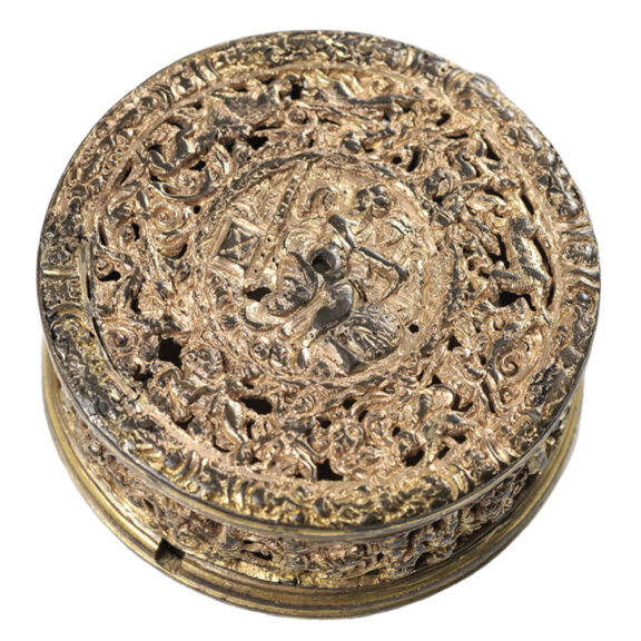 German pair of drum shaped Renaissance watch cases Circa 1580 German pair of drum shaped Renaissance watch cases Circa 1580