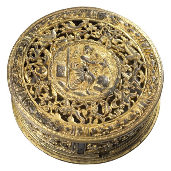 German pair of drum shaped Renaissance watch cases Circa 1580 German pair of drum shaped Renaissance watch cases Circa 1580