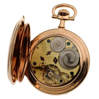 A 14K gold Glashütte hunting case pocket watch Circa 1900 A 14K gold Glashütte hunting case pocket watch Circa 1900