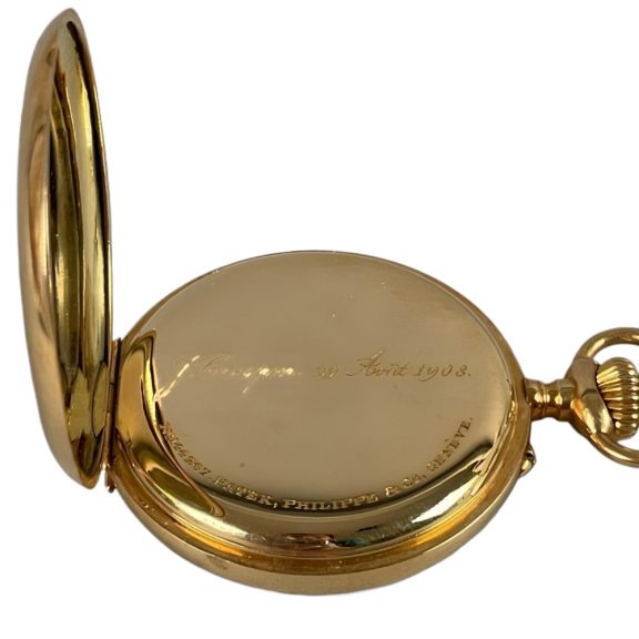 Swiss 18K yellow gold open faced pocket watch Circa 1908 Swiss 18K yellow gold open faced pocket watch Circa 1908