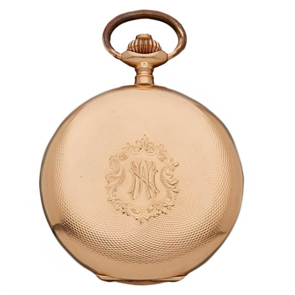 Swiss 14K yellow gold full hunter pocket watch Circa 1910 Swiss 14K yellow gold full hunter pocket watch Circa 1910
