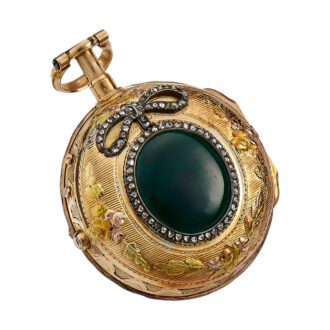 French three tone 18K gold repeating watch Circa 1780