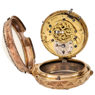 French three tone 18K gold repeating watch Circa 1780