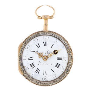 Swiss 18 carat multicoloured gold pocket watch Circa 1750