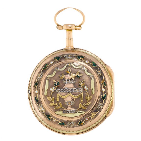 Swiss 18 carat multicoloured gold pocket watch Circa 1750 Swiss 18 carat multicoloured gold pocket watch Circa 1750