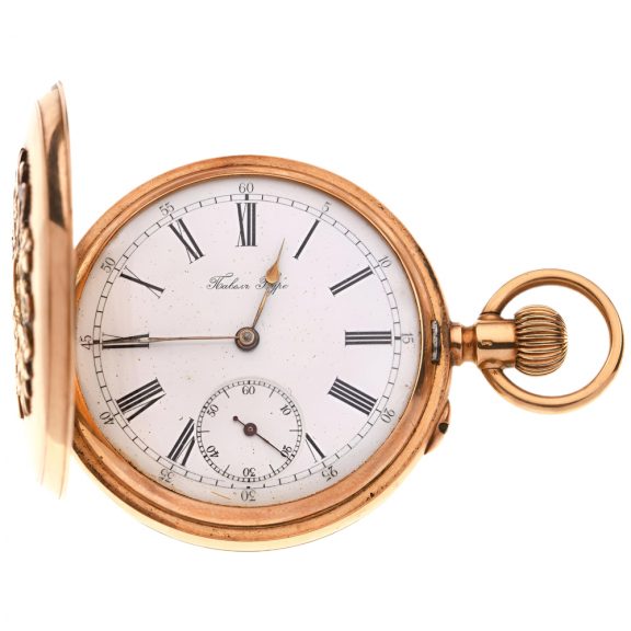 Russian 14K gold full hunter Imperial presentation watch Circa 1890 Russian 14K gold full hunter Imperial presentation watch Circa 1890