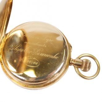 Russian 14K gold full hunter Imperial presentation watch Circa 1890