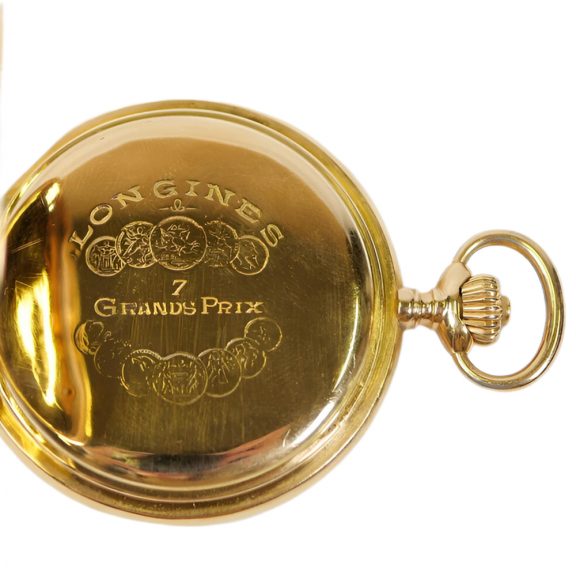 Swiss 18K gold hunting cased lever watch with 24h dial Circa 1910 Swiss 18K gold hunting cased lever watch with 24h dial Circa 1910